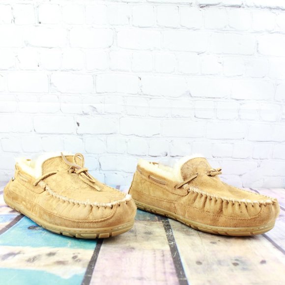 LL Bean Wicked Good Moccasins Slippers Sz 12 Wide - Picture 3 of 9